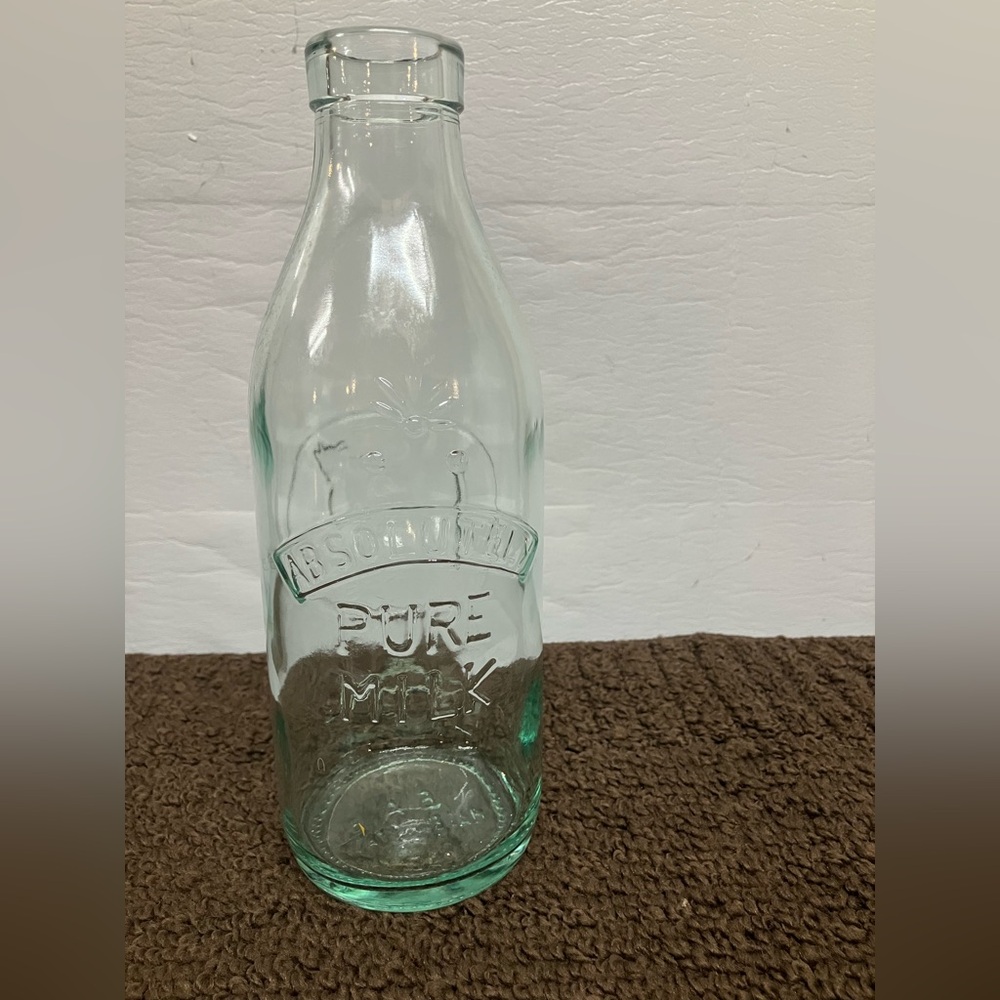 Vintage Italian - Absolutely Pure Milk Bottle